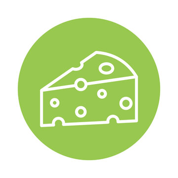 recommend clip art: Cheese Vector Circle Outline Icon. Eps 10 File