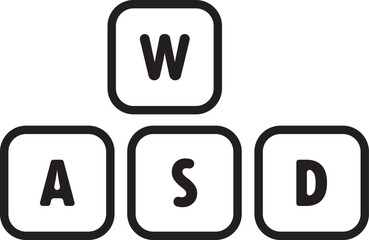 WASD keys icon