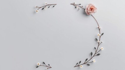 Clean and elegant design with space for customization, centered around a beautiful remembrance wreath, design, wreath