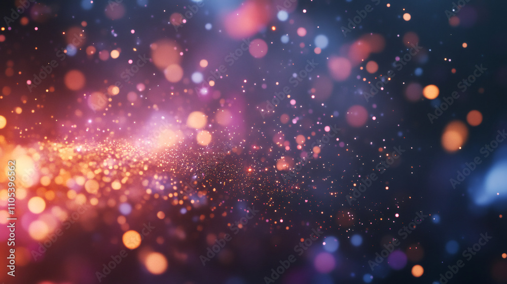 Leinwandbilder festive bokeh lights creating a magical atmosphere on abstract background
