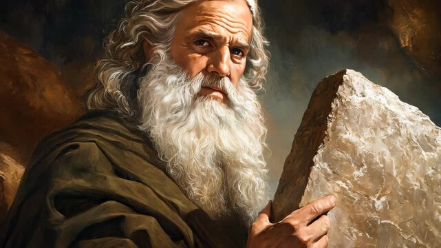 Moses Holding the Stone Tablets