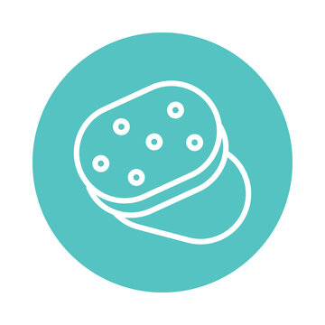 recommend clip art: Seitan  Vector Circle Outline Icon. Eps 10 File