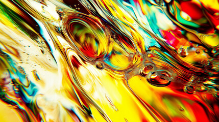 3d transparent bubbles in bright colors