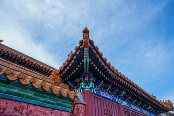 Fototapeta premium Tibetan architecture in Dvipa of Summer Palace in Beijing.