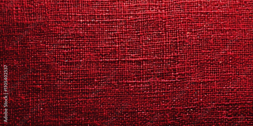 Aufkleber Vibrant red textile surface ideal for diverse background applications. This vintage red textile surface offers rich texture perfect for creating captivating designs and enhancing visual appeal.