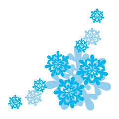 Christmas Snowflakes Corner