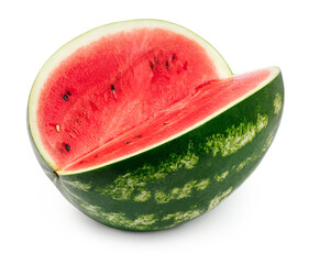 Half of watermelon Isolated on white background.