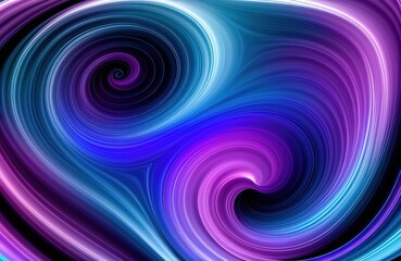 Abstract gradient waves in purple and blue tones.