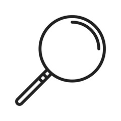 Magnifying Glass Icon vector image. Suitable for use on web apps, mobile apps, and print media