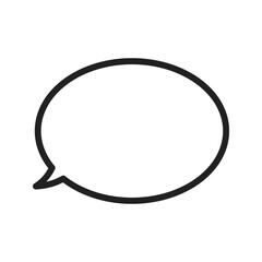 Speech Bubble Icon vector image. Suitable for use on web apps, mobile apps, and print media