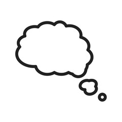 Thinking Icon vector image. Suitable for use on web apps, mobile apps, and print media