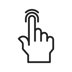 Touch Icon vector image. Suitable for use on web apps, mobile apps, and print media