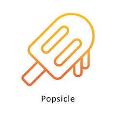 Fototapeta premium Popsicle vector outline Gradient Icon.Eps 10 file