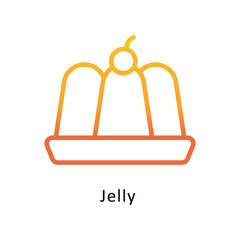 Jelly vector outline Gradient Icon.Eps 10 file