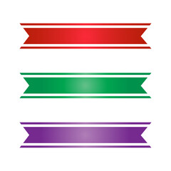 Label Simple Ribbon png hd transparent image, Ribbon banner set. Ribbons collection. Red ribbons. Vector ribbon