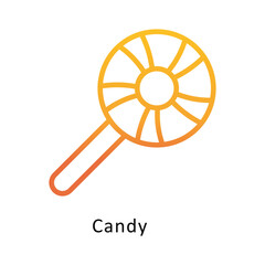Candy  vector outline Gradient Icon.Eps 10 file
