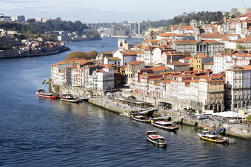 Buildings in downtown Porto in Portugal