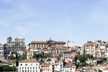 Buildings in downtown Porto in Portugal