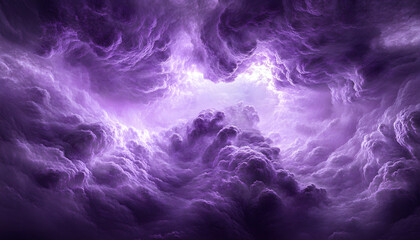 Obraz premium Abstract Purple Cloudscape with a Soft Glow