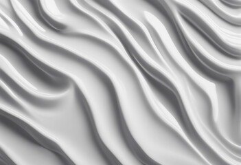 Obraz premium Glossy White Porcelain Texture with Wavy Pattern Background