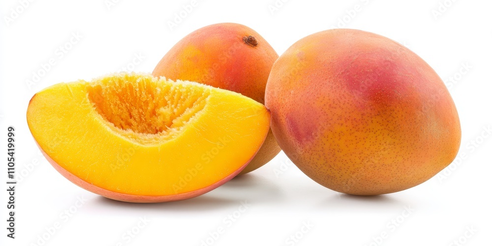 Poster isolated focus on ice mango kuweni, showcasing the vibrant colors and texture of ice mango kuweni ag
