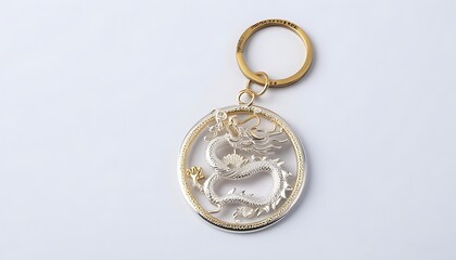 Uniquely Designed Dragon Keychain Exuding Eastern Charm