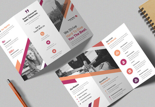 Modern Insurance Service Trifold Brochure