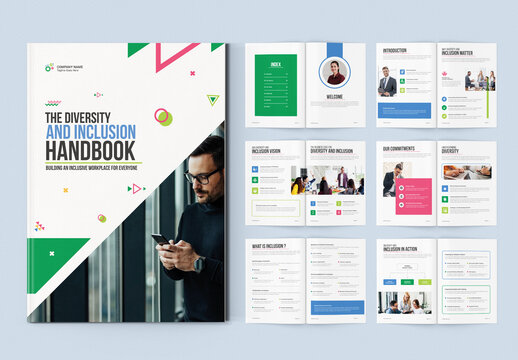 The Diversity And Inclusion Handbook Brochure Layout