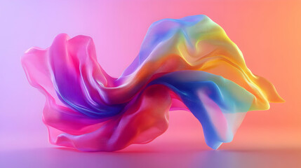 Obraz premium Rainbow Abstract 3D Render