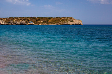 Kolympia beach on the island of Rhodes, Greece