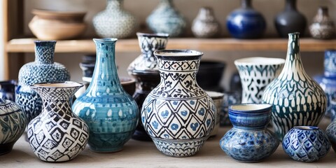 Traditional pottery showcases the exquisite craftsmanship of Moroccan artisans, highlighting the cultural heritage of traditional pottery in various styles and techniques. Embrace the beauty of