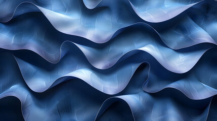 Obraz premium Abstract 3D Blue Wave Background