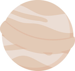 Soft bath bomb for relaxation and beauty care, designed for spa wellness routines. Natural and organic cosmetic product skincare, flat graphic ideal beauty wellness scenarios.