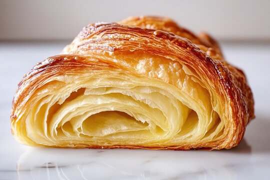 croissant on a white plate