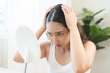 woman having a headache