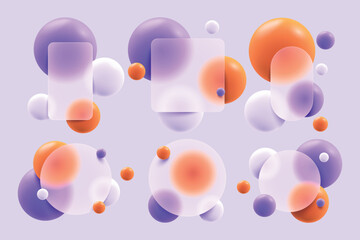 Abstract 3D Gradient Shapes