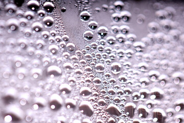 Tiny Bubbles on a Colour Background Condensation Steam Water