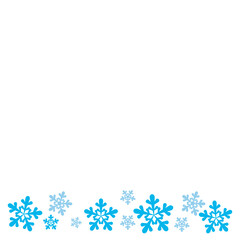 Christmas Snowflakes Footer