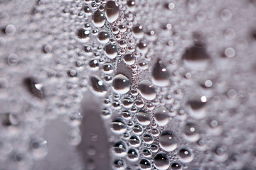 Tiny Bubbles on a Colour Background Condensation Steam Water