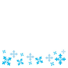 Christmas Snowflakes Footer