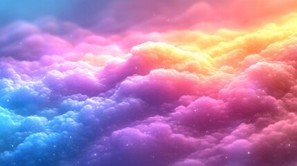 Soft pastel rainbow gradient background with smooth transitions, perfect for creative and calming designs