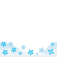 Christmas Snowflakes Footer