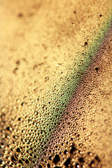 Tiny Bubbles on a Colour Background Condensation Gold Steam Water