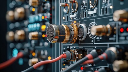 Connecting professional audio xlr cables to microphones a comprehensive guide in a studio environment with low resolution imagery