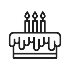 Birthday Icon vector image. Suitable for use on web apps, mobile apps, and print media