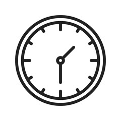Clock Icon vector image. Suitable for use on web apps, mobile apps, and print media