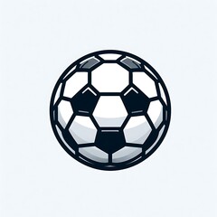 Obraz premium A stylized soccer ball illustration.