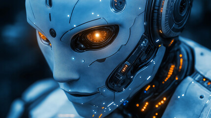 Technology Robot sci-fi woman Cyborg android background -Humanoid Artificial intelligence