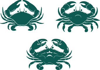 Detailed Crab Vector Art