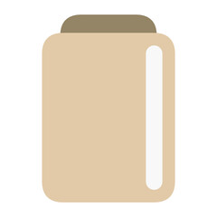 Food bottles with lids, on a white background. Great for storing cookies, candy or other treats